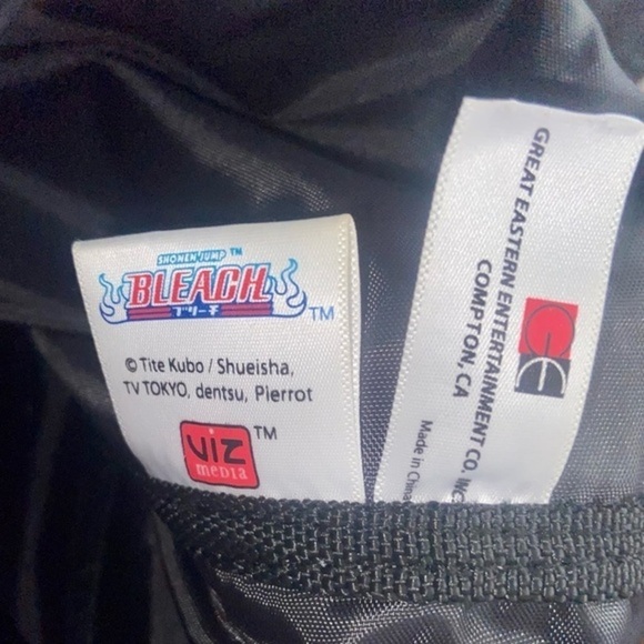 Large Black gray Japanese ANIME BLEACH series crossbody messenger school bag - Picture 12 of 16